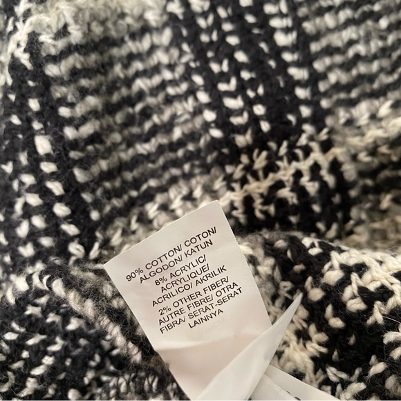 Lucky Brand Black White Tweed Zipper Moto Blazer Coat - Picture 8 of 8